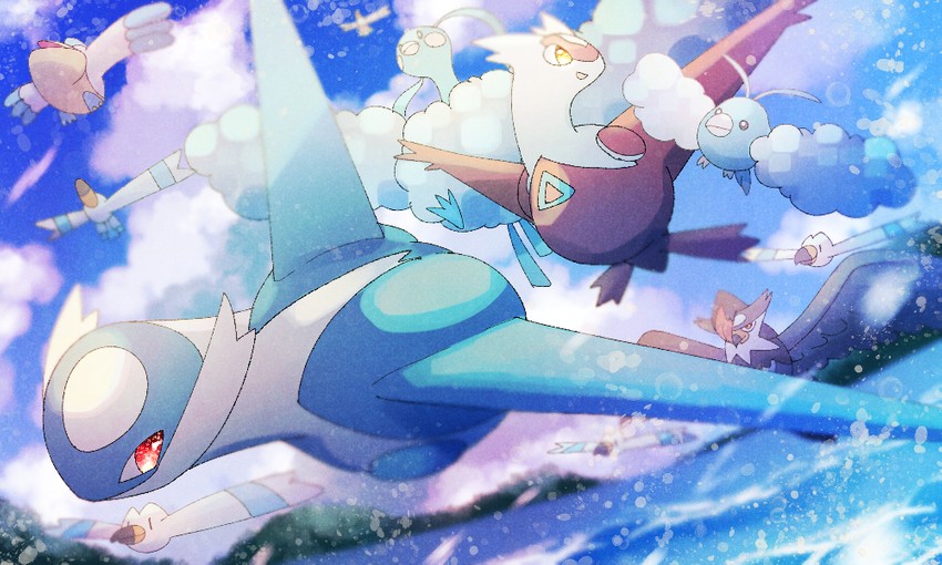 latias-altaria-wingull-latios-swablu-and