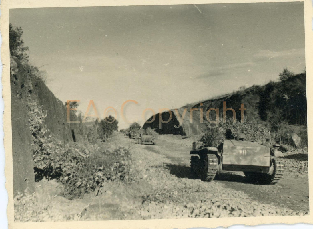 Kämpfe Italien Nettuno Panzer Tank Halbkette Bor