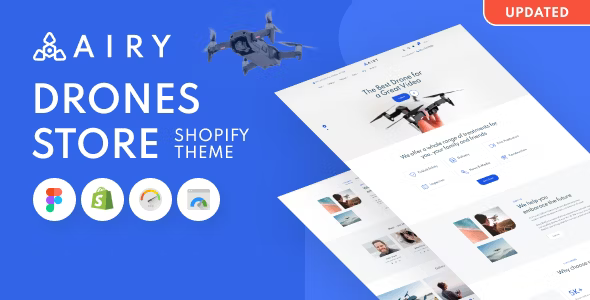 Airy – Drones Store HTML Template
