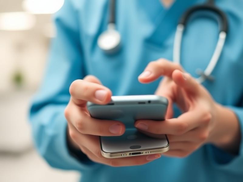 Healthcare mobile apps illustration