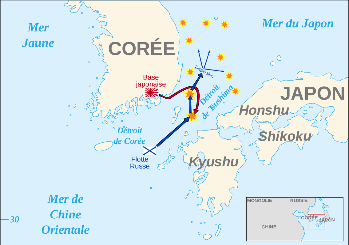 [GÉNÉRIQUE] Ce jour là...  - Page 17 2560px-Tsushima-battle-map-fr-svg