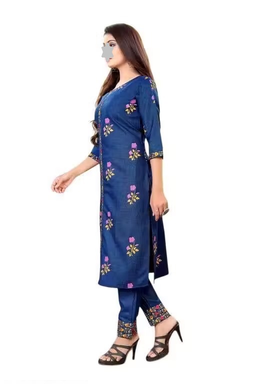 pants kurti kurti pants kurti yellow kurti pant set naira anarkali suit cottan anarkali suit naira kurta set kurti naira cut Color 5 (KS132)