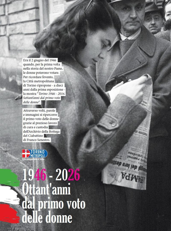 “Torino 1946-2026”: in viaggio la mostra sugli 80 anni del voto delle donne
