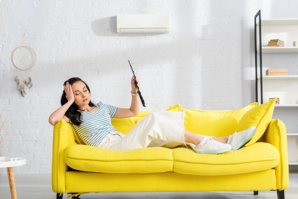 Suffering Heat on Sofa