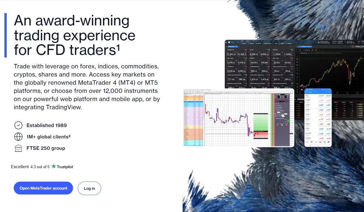 CMC Markets CFD trading platform with MetaTrader and 12000 assets.