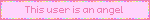 pink this user is an angel blinkie
