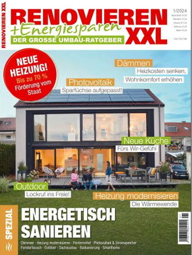 Cover: Renovieren und Energiesparen Magazin No 01 2024