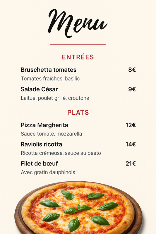 Menu Design