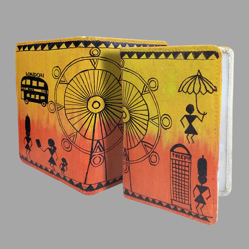 Warli Painting on Passport Cover DIY Kit