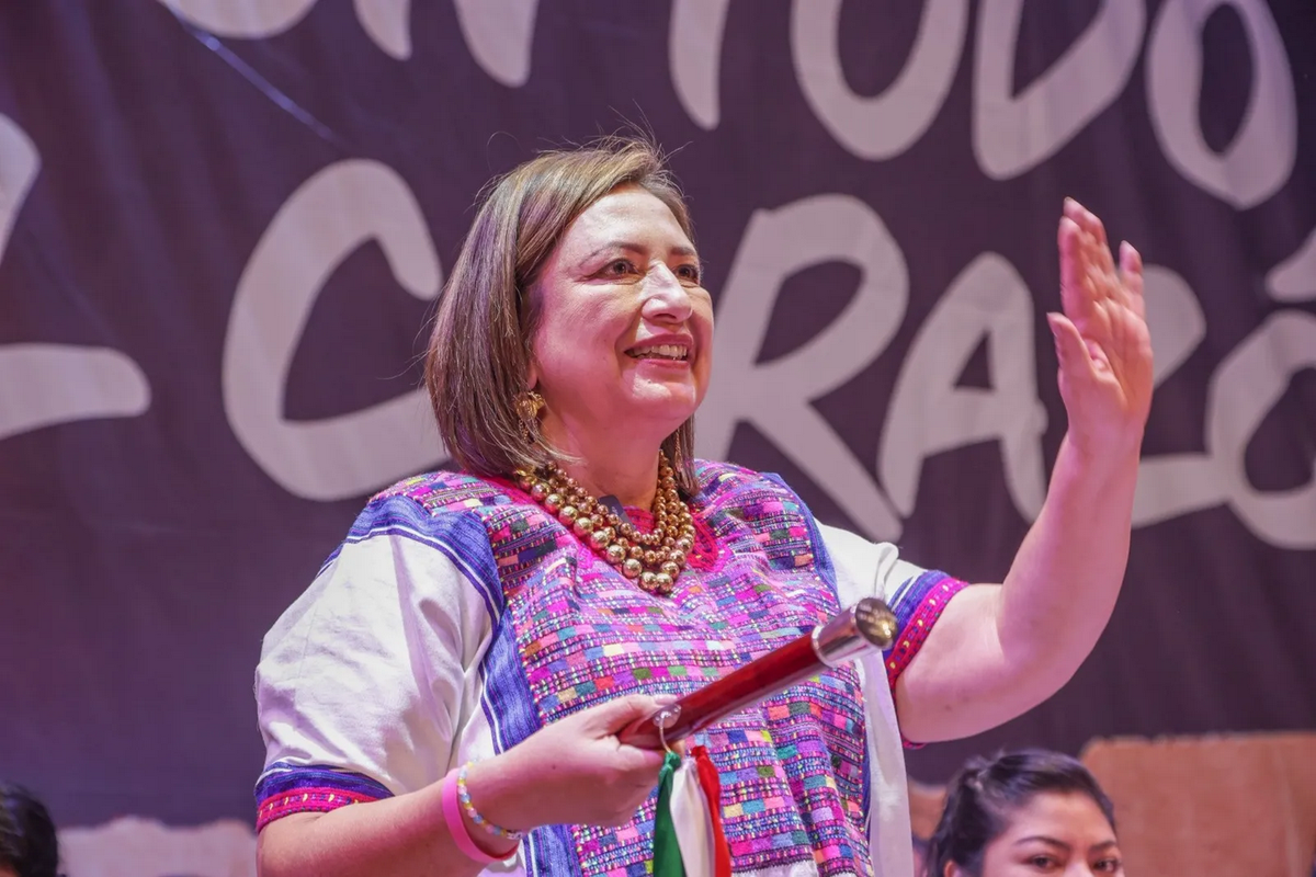 Comunidades indígenas de Chiapas entregan bastón de mando a Xóchitl Gálvez