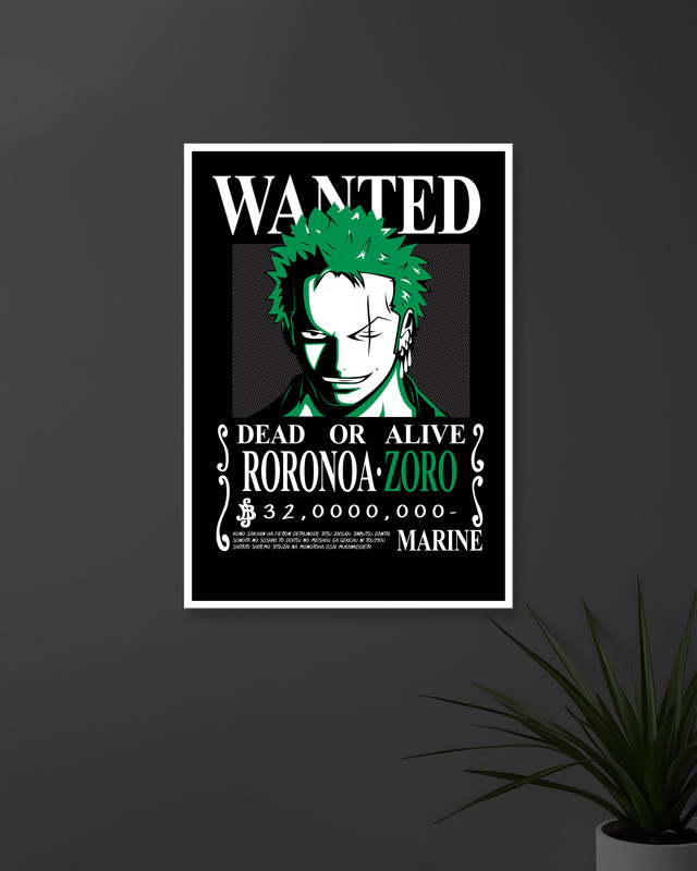 Wanted | Roronoa Zoro | One Piece | Anime Posters