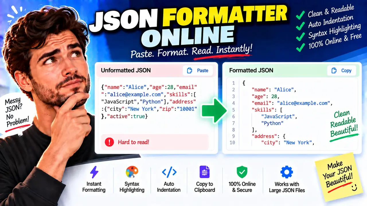 Free Json Formatter Online - Prettify & Validate