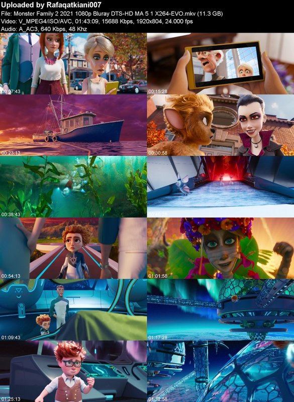 Monster Family 2 2021 1080p Bluray DTS-HD MA 5 1 X264-EVO