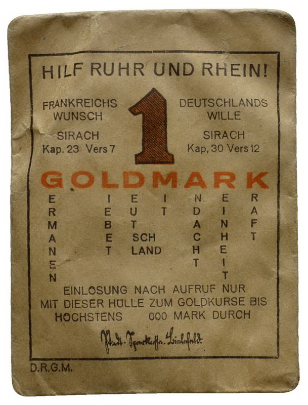 Alemania - Bielefeld - 1 Goldmark 1923 11269-Q000