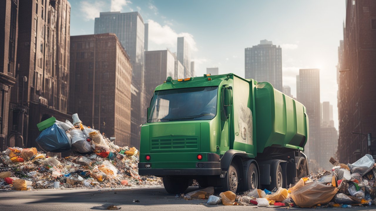 Recycling a garbage truck