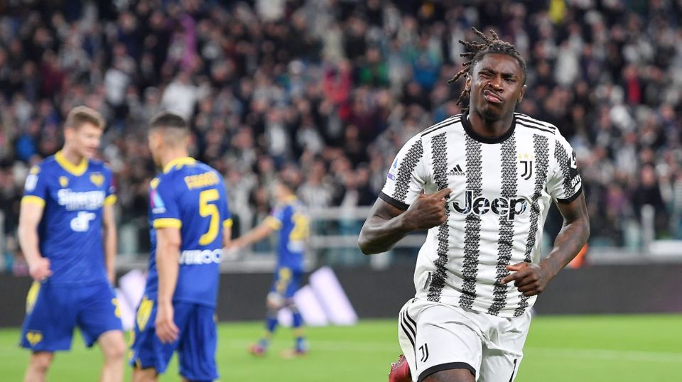 serie a moise kean mantiene lottimismo alla juventus 1 0 sul verona