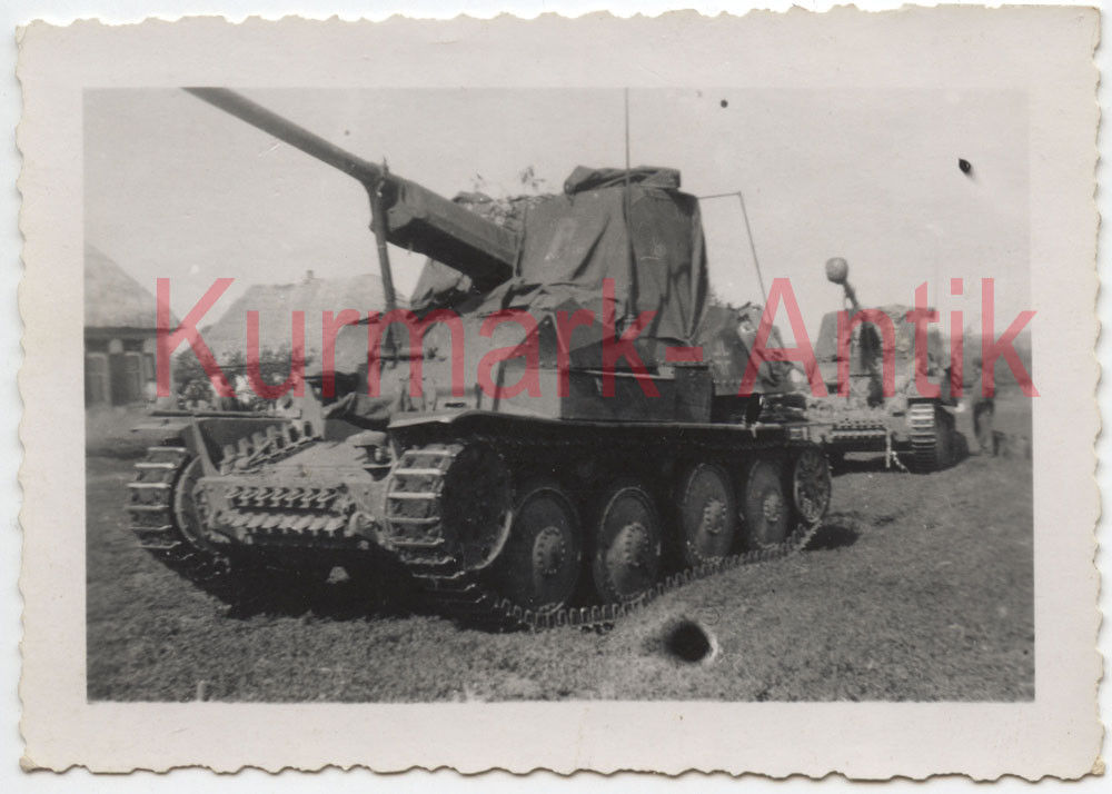 Foto Wehrmacht Panzer Jäger Marder Front Motiv !