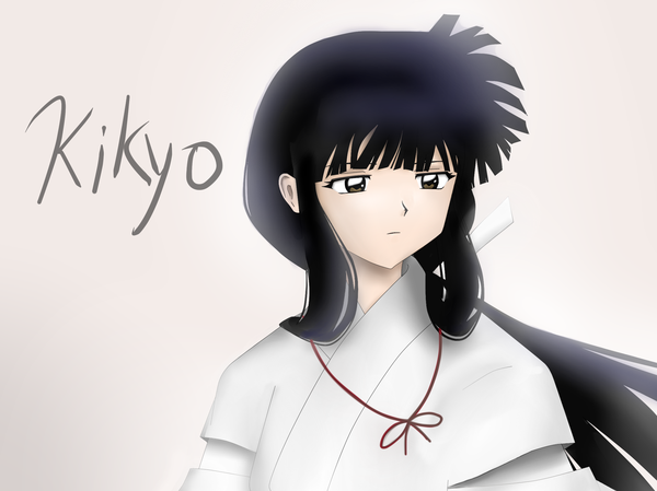 Hình vẽ Kikyou, Kagome, Sango bộ Inuyasha - Page 5 Kikyo_by_inukikaxd