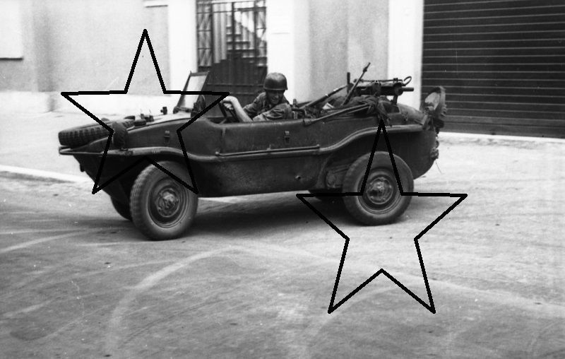 WEHRMACHT VW-KÜBELWAGEN SCHWIMMWAGEN TYP166 ITAL