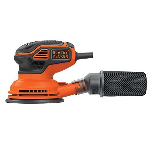 Amazon: BLACK+DECKER Lijadora eléctrica de órbita aleatoria de 2,4 amperios 
