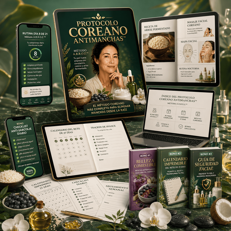 Protocolo Coreano Antimanchas con todos los bonos