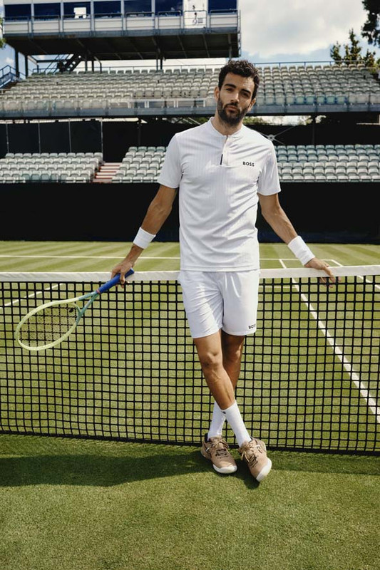 Matteo Berrettini in Boss a Wimbledon 2023