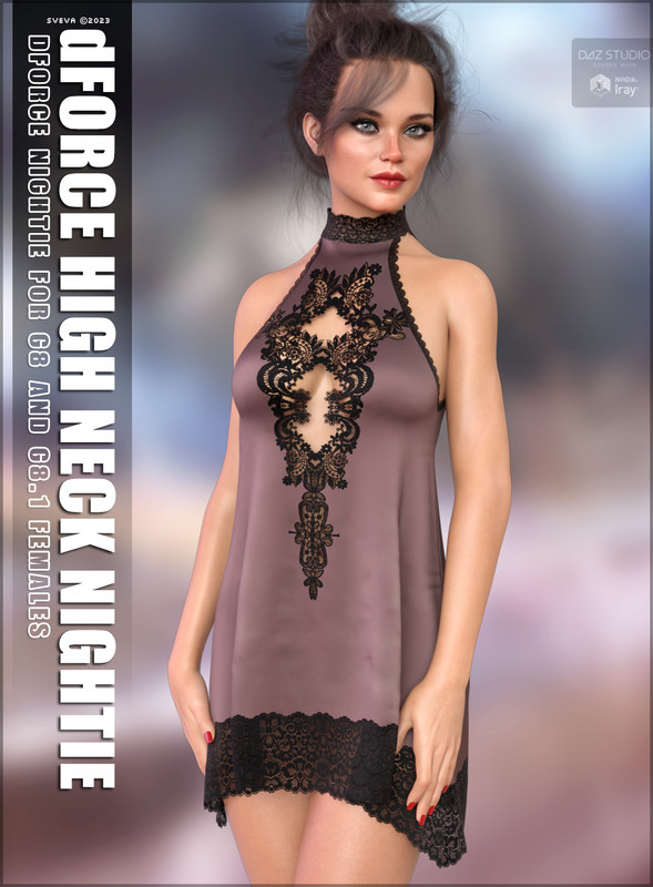 dForce High Neck Nightie G8G8.1F