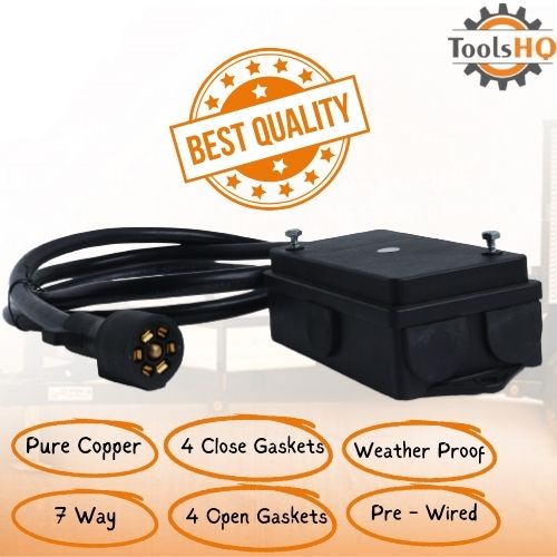 7 way trailer harness kit with junction box