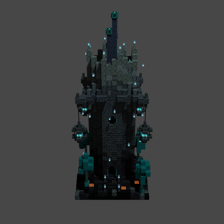 One Chunk Nether Tower Minecraft Map