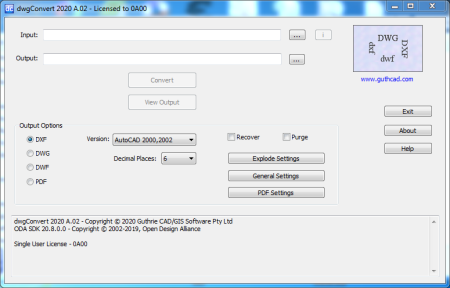 Guthrie dwgConvert 2020 A.02