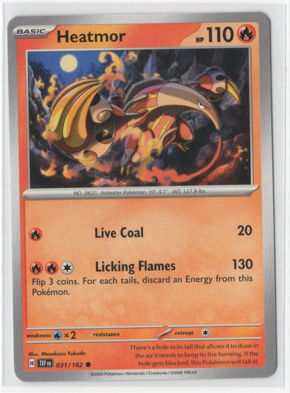 Pokemon Temporal Forces - 031/162 Heatmor - Picture 1 of 1