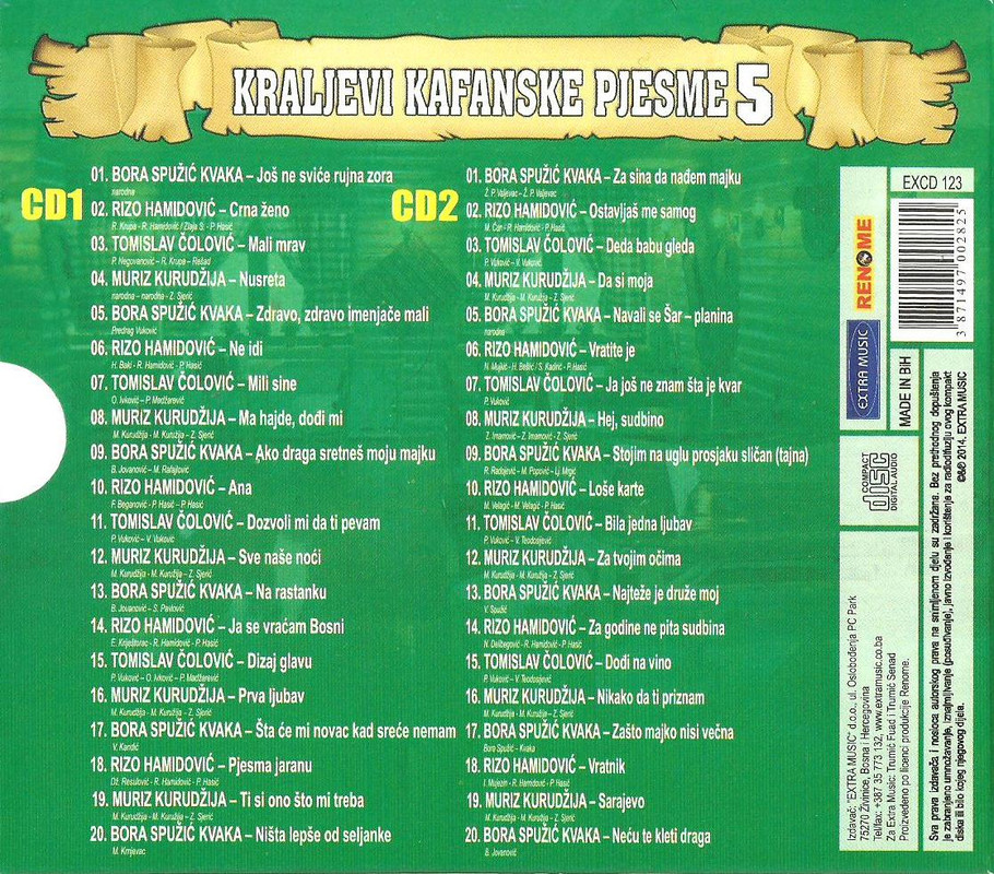 2Kraljevi Kafanske Pjesme5-back