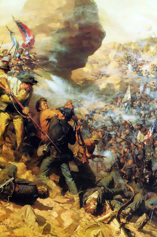 Civil americana,Petersburg,Lovell crater.