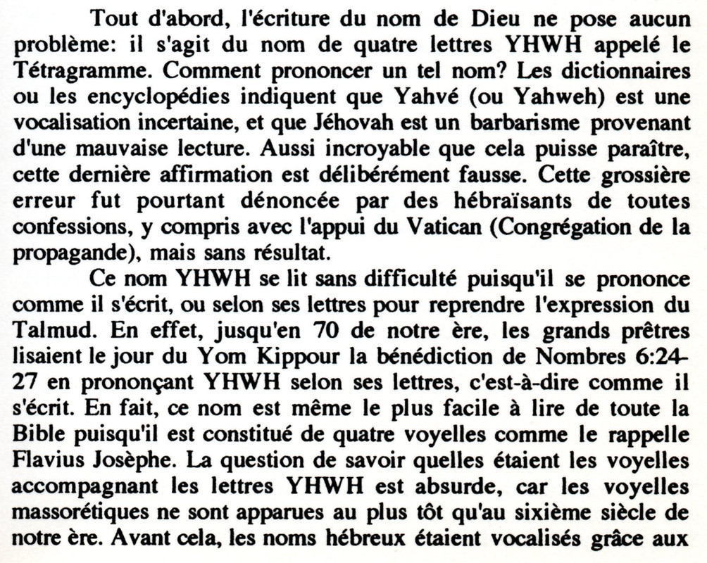 Je réplique à Christophe  car l'Ecriture de Jéhovah , c'est l'absolu . Gertoux1