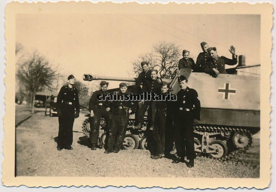 Orig. Foto Marder I Panzer Panzerjäger auf Lorra