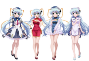 Hoshino Yumemi (planetarian), Character Reference Sheet, {{multiple girl, variou s-3963711789