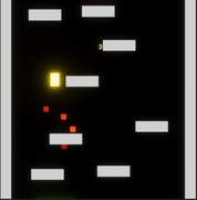 Infinite Jumper gameplay showing character jumping between platforms