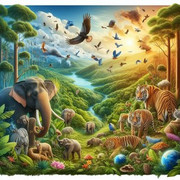 Mapa mundial que ilustra la distribución de los principales biomas terrestres como la tundra, taiga, desiertos y bosques tropicales.