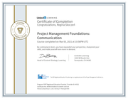 Project Management Foundations Communication