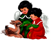 Christmasswishoffairydnangelsatdeer