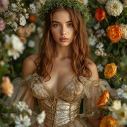 A 4 Garden Wedding Brown hair 0 20