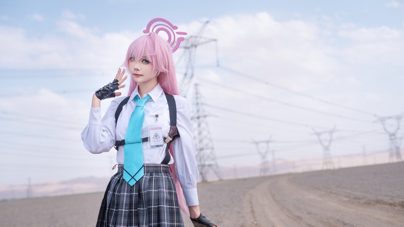 艾西Aiwest 星野Cosplay写真图集 碧蓝档案角色高清美图 49P (290.6M)插图3