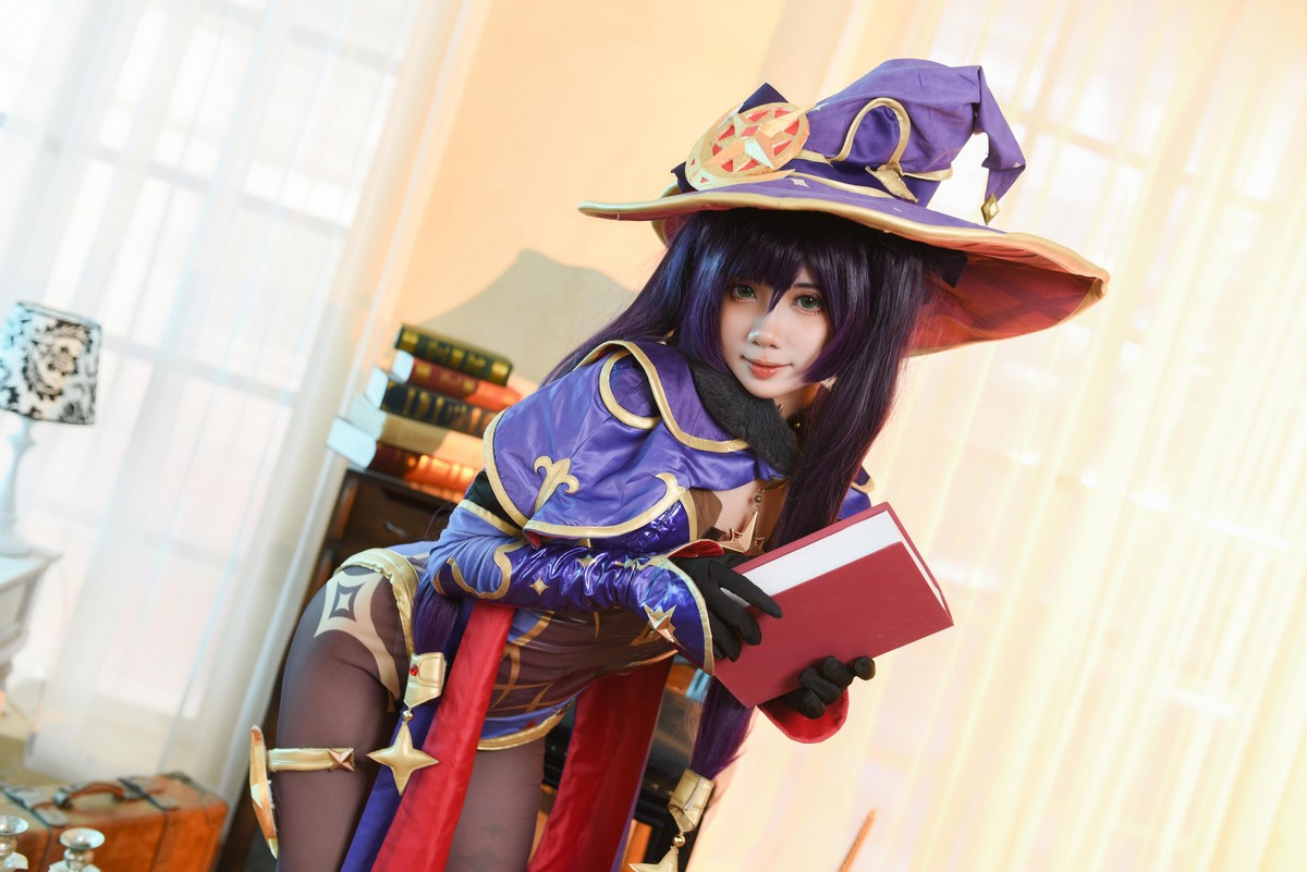 PoppaChan Mona Cosplay (Genshin Impact) HD Set – 53 Photos 20MB插图2
