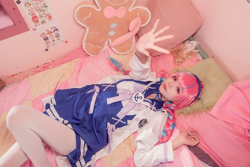 艾西Aiwest 湊阿库娅私服Cosplay写真图集 虚拟主播高清美图 55P (274.4M)插图3