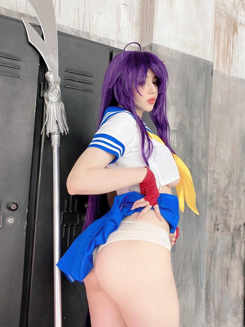 Alina Becker 关羽 Kanu Unchou Cosplay 一骑当千角色写真【59P-23.7M】插图8