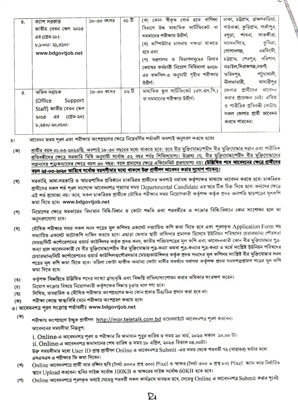 Ministry Of Railway ( MOR ) Job Circular 2023