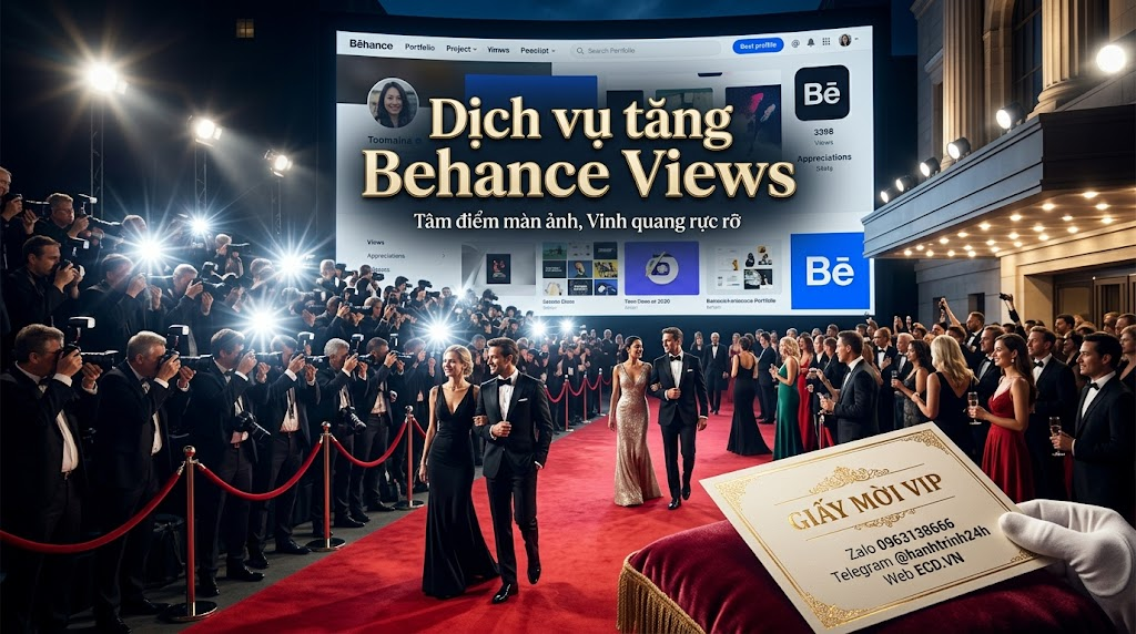 dịch vụ tăng behance views hàng đầu adobe behance