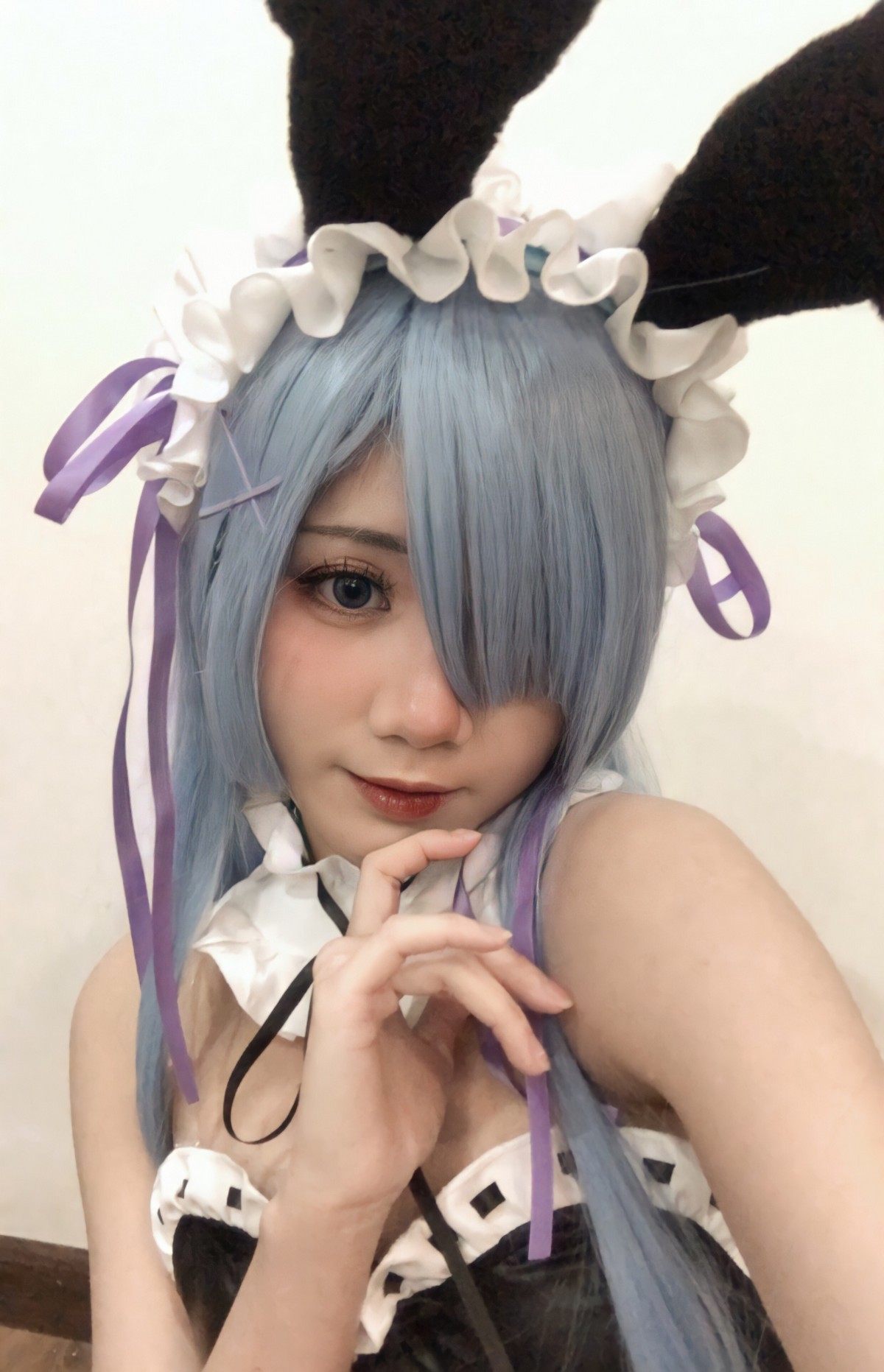 PoppaChan Rem Bunny Cosplay (Re Zero) – 37 Photos 12 Videos 489MB插图5