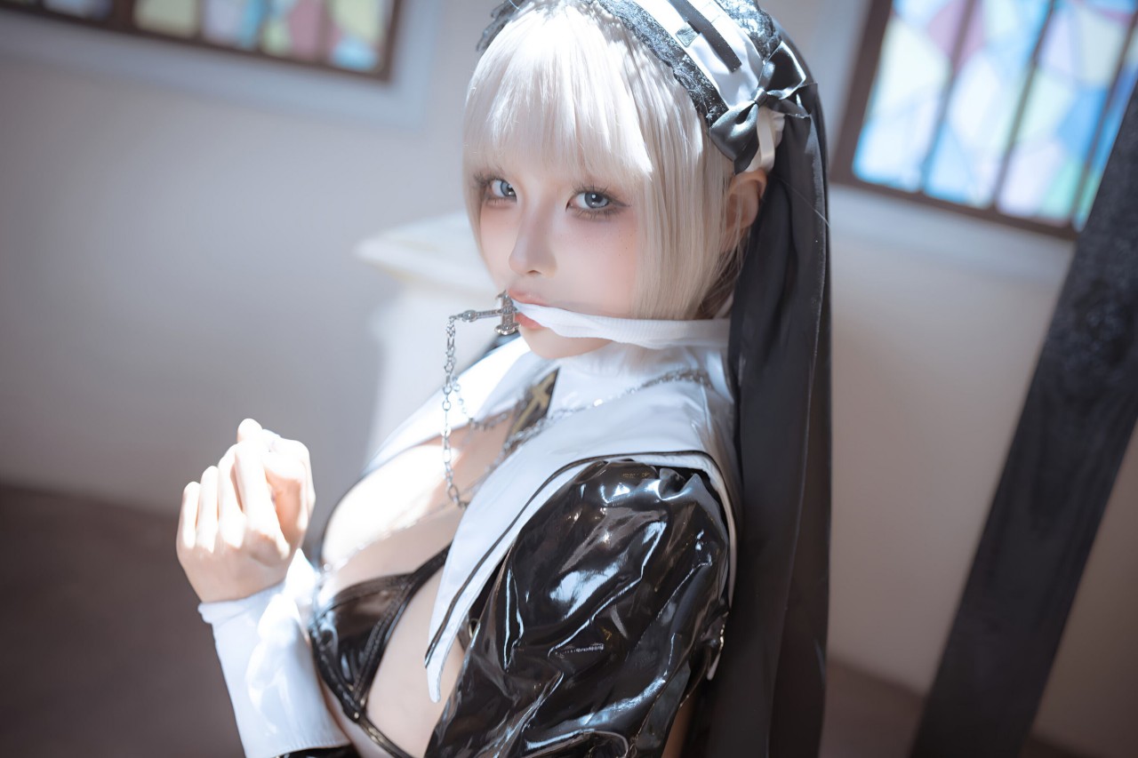 蠢沫沫 nude 动漫博主黑修女写真,猫耳造型,可爱到犯规插图4 蠢沫沫 nude 动漫博主黑修女写真,猫耳造型,可爱到犯规插图4