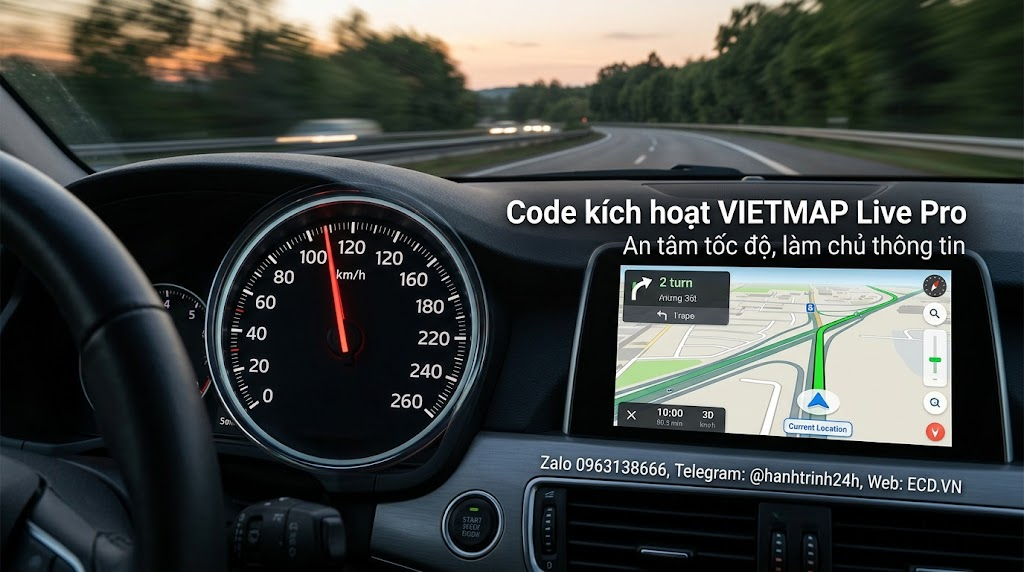 vietmap pro chạy grab xe hơi